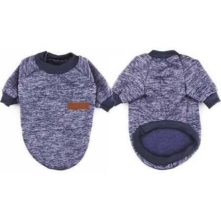 Hundegenser for kjæledyr, vinterhundegensere katteklær komfortabel fleece kjæledyrskappe kostyme varm genser klær