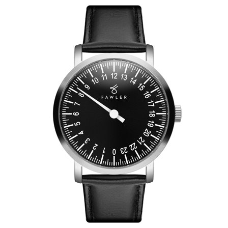 Pacem | Relógio Ponteiro Único Prateado e Preto para homens - Relógios de pulso