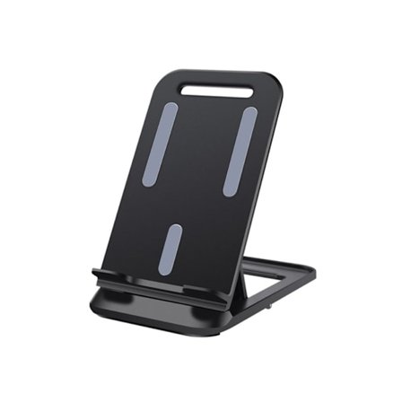 Yleiskäyttöinen kokoontaitettava puhelinteline - Musta