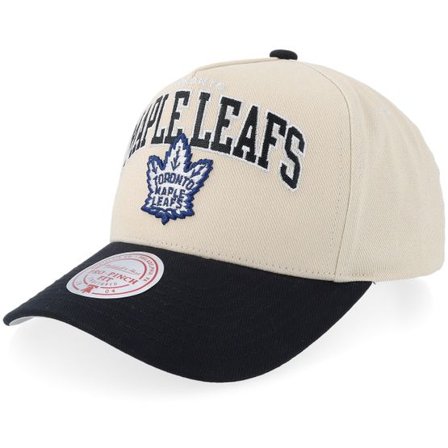 Mitchell & Ness - NHL Beige adjustable Keps - Toronto Maple Leafs Pro Crown NHL Sand/Black/Grey A-frame Adjustable @ Hatstore