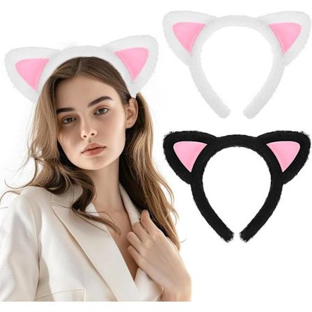 Headb& - 2 Stykker - Dame Hårb& - Tiara - Katteører Hårb& - Hårb& - Kvinder - Damer - Zig Zag