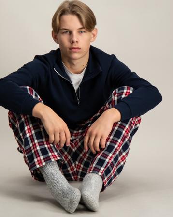 GANT FLANNEL CHECK PAJAMA PANTS Blå Pyjamas/Pyjamasbyxor Kille - Kids Brand Store