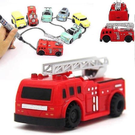 Følg-linjen Induktiv Bil, 2024 Nye Magiske Induktive Bil Lastbil Legetøj, Interaktivt STEM Legetøj Følg Sort Linje Pædagogisk Legetøj Nyheds Gave