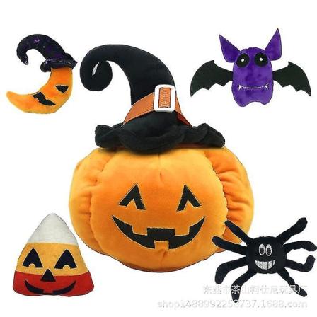 5 st/ set Halloween pumpa Bat Spider Anime plyschleksaker 30cm_x
