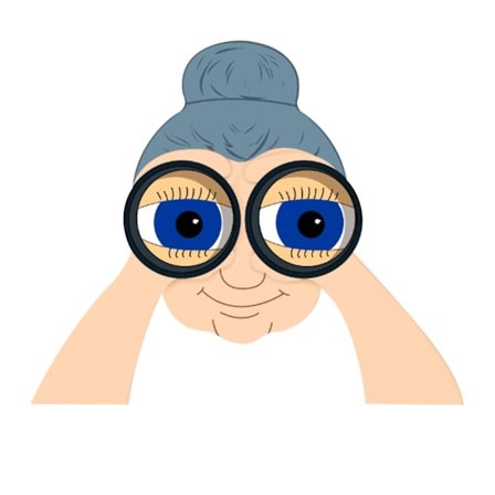 Kikare Spionerande Staketkikare Gårdskonst Trädgård Nyfiken Grannpar