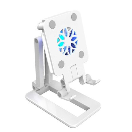Matkapuhelimen pöytäjalusta jäähdytyksellä, kokoontaitettava täyttövalo suoratoistojalusta, matkapuhelimen jäähdytys, teleskooppinen 