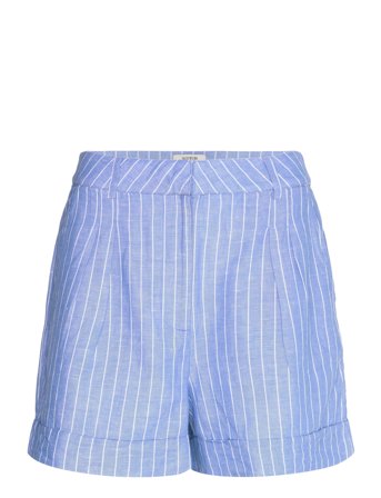 High Rise Linen Printed Shorts Blue Scotch & Soda