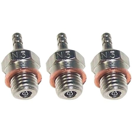 3X N3 Gløderør Tændrør til 70117 1/10 1/8 RC Truck Nitro Motor Dele