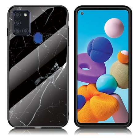 Fantasy Marble Samsung Galaxy A21s kuoret - Musta