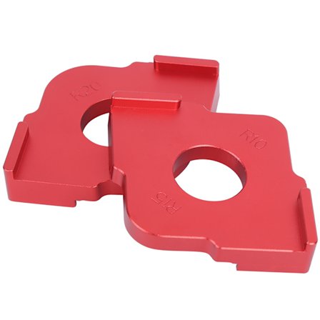 Rund hjørne R vinkel bue skabelon halvfilet hurtig lokalisator træbearbejdning positioneringsværktøj