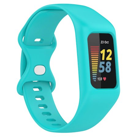 Integrera silikonarmband för Fitbit Charge 6/5/4/3, klockarmband med fodral