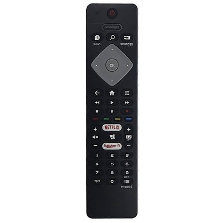 BRC0884402/01 Fjernkontroll for Philips TV, Ergonomisk Design, Erstatning for TV-fjernkontroll
