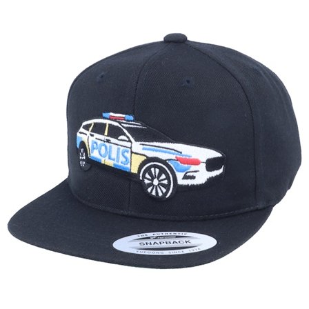 Kiddo Cap - Black - snapback - Cap - Kids Polisbil Black Snapback - Hatstore