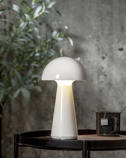 LED Bordlampe Mushroom Hvid
