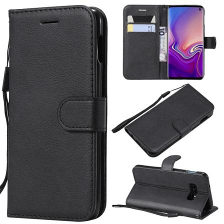 Samsung Galaxy S10e - Plånboksfodral - Svart Black Svart