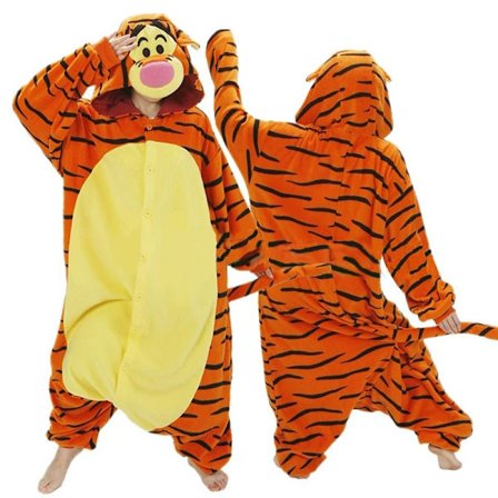 2025 Uusi sarjakuva yksiosainen pyjama Halloween-jouluasu Tiikeri 3D