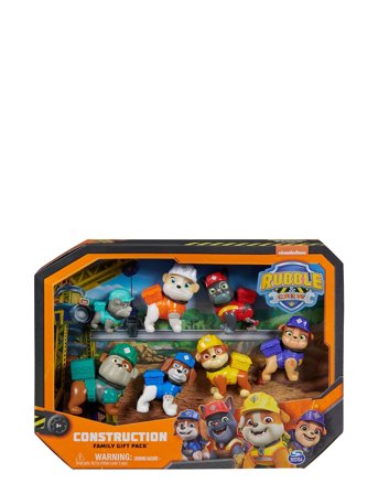 Paw Patrol Rubble & Crew Figure Gift Pack - Multi/patterned - ONE SIZE