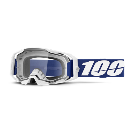 Maschera Cross 100% ARmatic - Lente Trasparente Blu