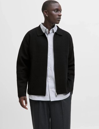 Jack & Jones Jprblabradfort Knit Cardigan - Black - M