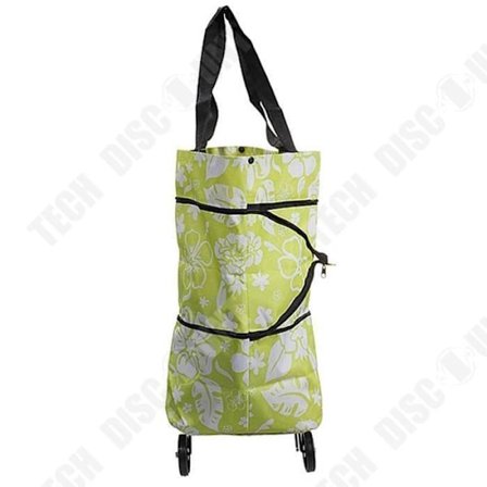 Transportvogn - TD - Sammenfoldelig - Stort indkøbsnet - Oxford-stof - 2 hjul