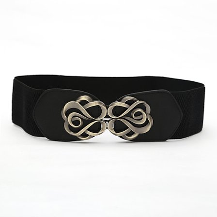 Elastisk Bælte til Kvinder i Plus Størrelser til Retro Kjole - 12 Farver, Bredt