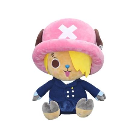 Originale 25CM One Piece Anime Figurer Cosplay Plyslegetøj Zoro Luffy Chopper Ace Law Sød dukke tegneserievedhæng Børn julegave Pink 25CM
