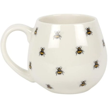 Something Different Bee Mug En Storlek Vit/Gul
