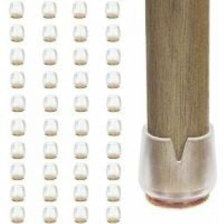 Stolbensskydd i silikon, 40 st, 12-16 mm, för möbler/stolar/möbler - Anti-scratch stolskydd - Stolsdyna parkett-skydd, Seuais STOL