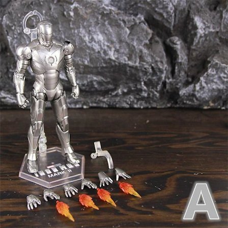 Zd Toys Marvel Iron Man Mk1 Mk2 Mk3 Mk4 Mk5 Mk6 Mk7 Mk42 Mk43 7" Film Actionfigur Iron-man Mark 1 2 3 4 5 6 7 42 43 Legends C