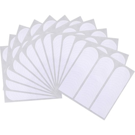 25 ark/1200 stk. fransk manicure negleklistermærker, selvklæbende halvmåneformede manicure-klistermærker