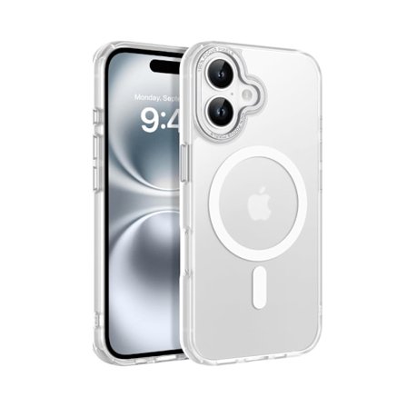 [COQQ] iPhone 17 Deksel - Magsafe Frostet Deksel – Hvit hvit