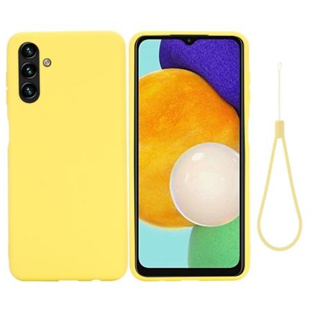 Matte Liquid Samsung Galaxy A13 5G silikone cover - Gul Yellow