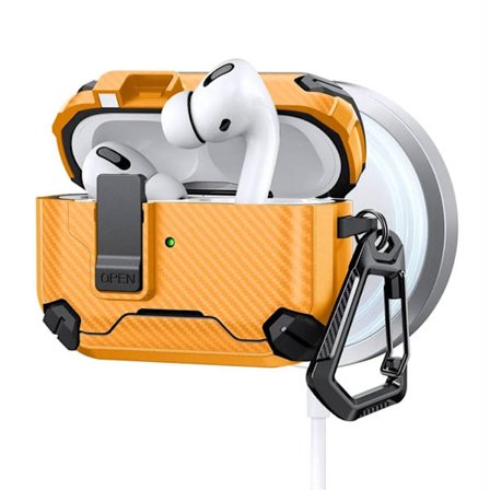 AirPods Pro 2 Skal Magsafe Carbon Fiber med Karbinhake