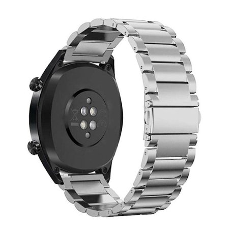 22mm Trefärgad metallarmband med silverfällbart spänne till din Huawei Watch Gt/Honor Watch Magic