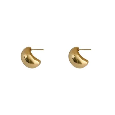 Enkel Design I Metall Örhängen Nya Delikata Och Högkvalitativa Örhängen