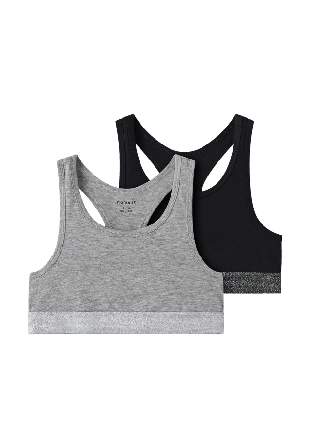 Name It Topp, 2-pack Underkläder & strumpor Dam Svart 116