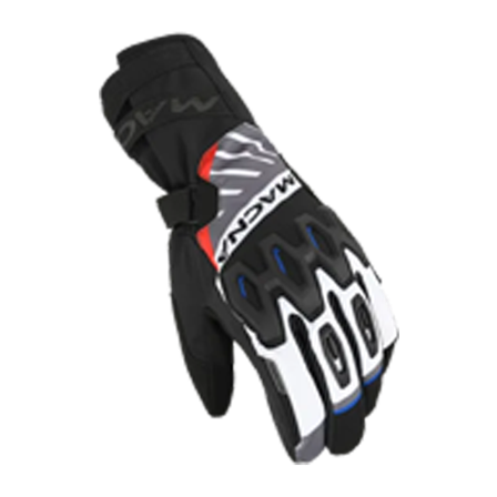 Guantes Macna Tyrian RTX Gris claro/Negro/Rojo XL