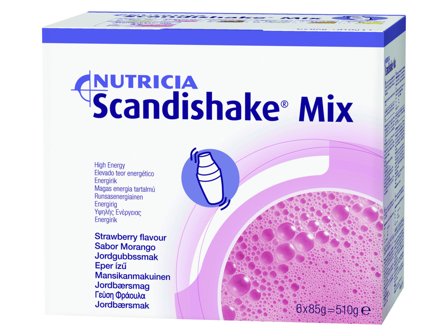 Scandishake Mix Jordbær, 6x85 g