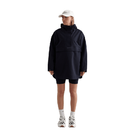 aim'n Navy Waterproof Oversized Anorak Friluftsjackor Dam Blå L