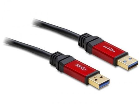 Delock Premium - USB-kabel - USB-type A til USB-type A - 1 m