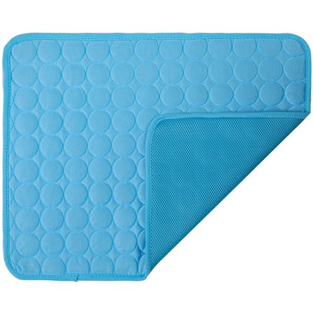 Summer Pet Ice Mat Kennel Ice Silk Mat Mörkblå