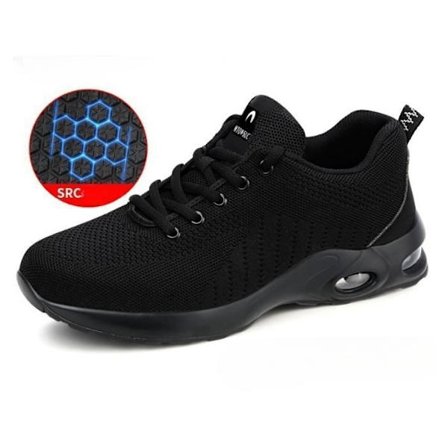 Sikkerhedssko Herre MTOWSUC C9192W Stål Tå Anti-skid Letvægt Arbejdssko sort