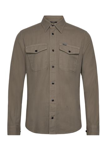Marine Slim Shirt L\S Skjorte Uformell Kakigrønn G-Star RAW*Betinget Tilbud