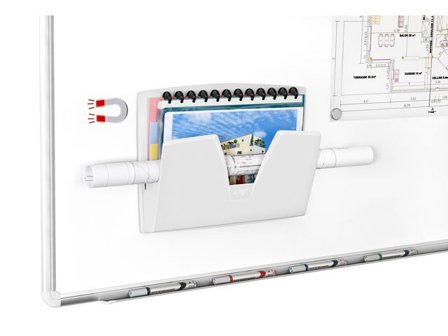Cep ReCeption 170 M, magnetiskt väggställ, 361 x 86 x 270 mm, polystyren, ljusgrått - Lyreco - Kontorsmaterial - Till skrivbordet - Blankettfack och 