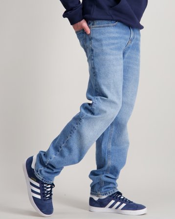 Calvin Klein STRAIGHT CLOUDY BLUE Blau Jeans Jungen - Kids Brand Store