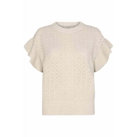 Freequent Sleeveless Strik Pink, Dame Slipover
