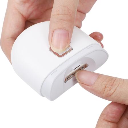 1 stk elektrisk automatisk neglklipper manikyr negltang for voksen finger tå saks pedikyr white