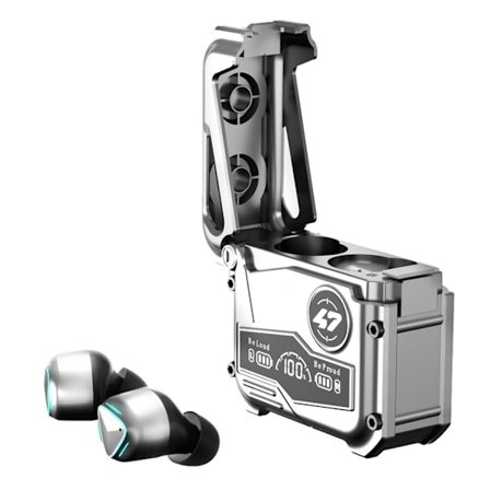 MK47 Mechanical Gaming Bluetooth In-ear Headset - Silver