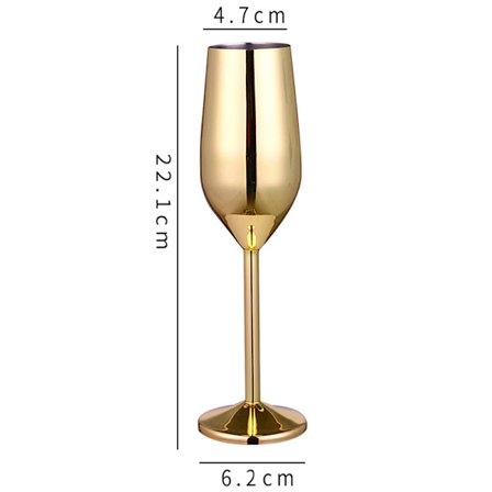 220 ml rustfrit stål bægre Rødvinsglas Juice Drink Champa