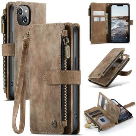 Caseme Iphone 14 Fodral Multifunktionell Brun